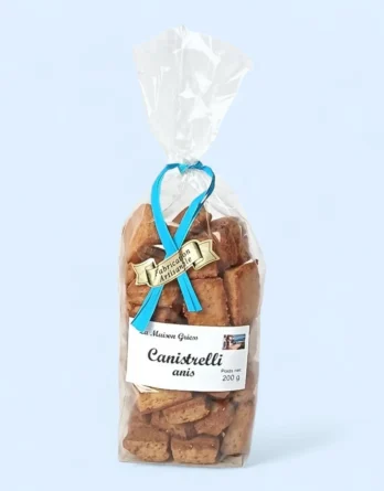 Canistrelli croquants à l'anis, spécialité de biscuits traditionnels corses.