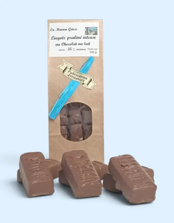 Lingots pralinés au chocolat au lait 35 %