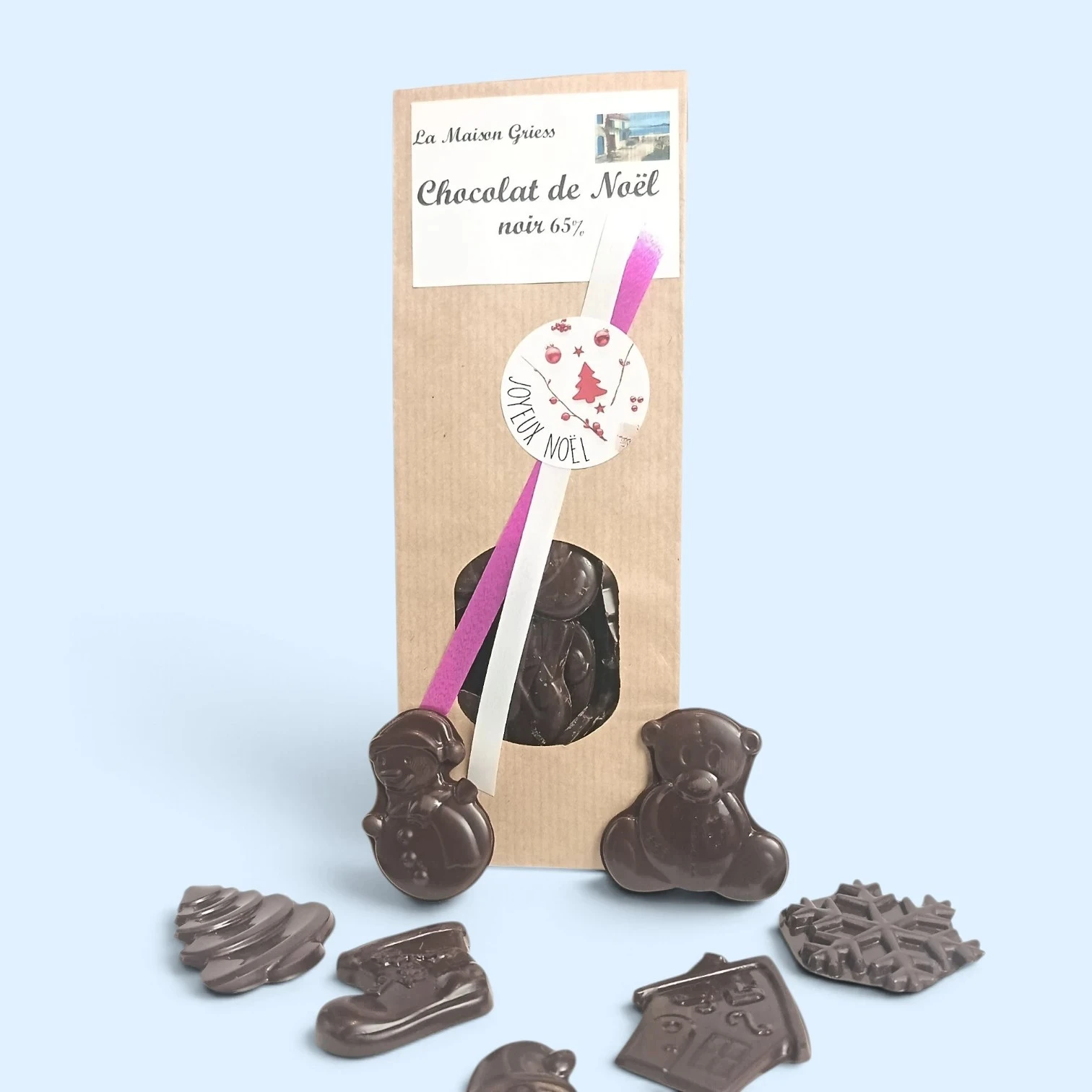 Chocolat de Noël Noir 65 %
