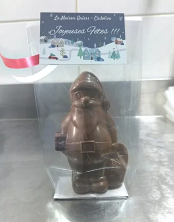 Père Noël chocolat au lait 35% 12 cm